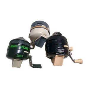 202 Zebco Fishing Reels Set Of 3. All Tested and Works!